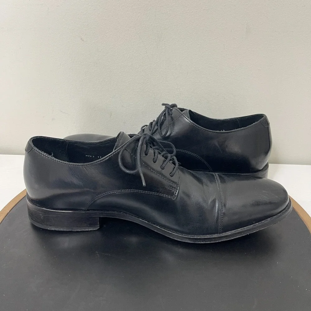Cole Haan Air Giraldo Men 11 Cap Toe‎ Derby Black Business Casual Professional